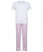 White/Pink/White Stripe Colour Sample