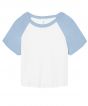White/Baby Blue Colour Sample