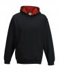 Jet Black/  Fire Red Colour Sample