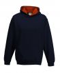 New French Navy/ Fire Red Colour Sample