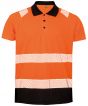 Fluorescent Orange/Black Colour Sample