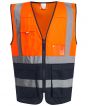 Orange/Navy Colour Sample