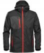 Black/Bright Red Colour Sample