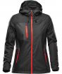Black/Bright Red Colour Sample