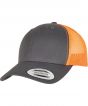 Charcoal/Neon Orange Colour Sample